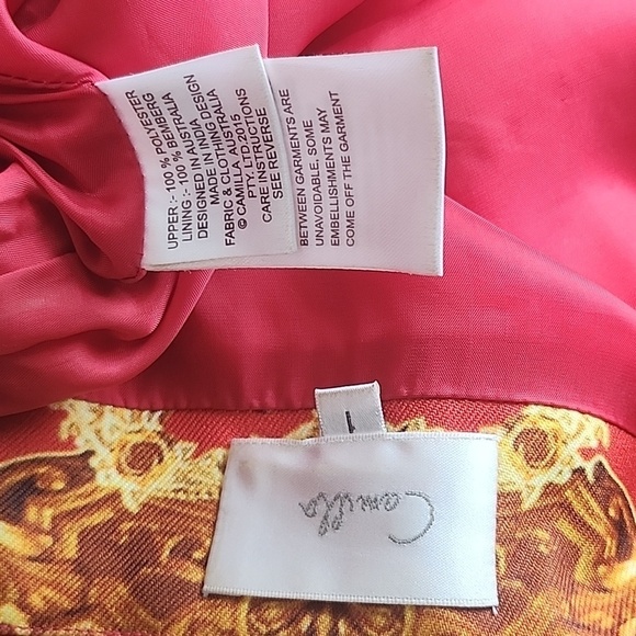 RARE! Camilla Cameos Dance Mini Skirt Beaded Embellished Size 1 Small b132 - Picture 15 of 16